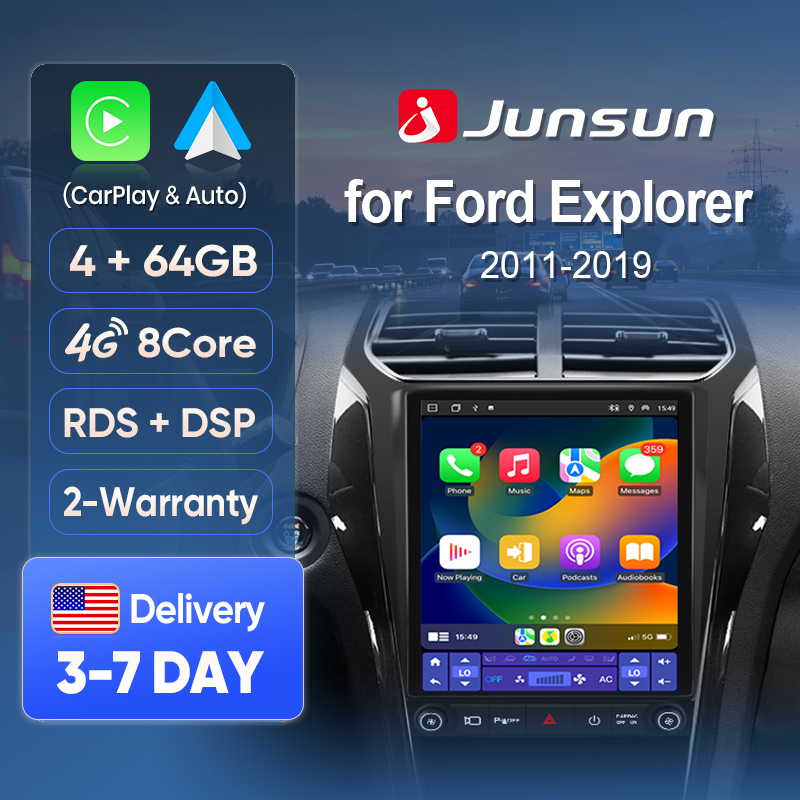 Japanese Traditional Lifestyle - Junsun Wireless CarPlay Screen for Ford