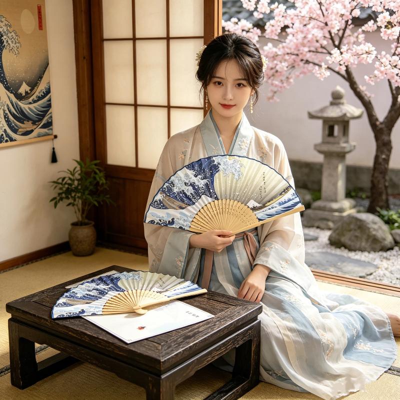Ukiyoe Wave Bamboo Folding Fan - огляд і ціна Fan Sensu Folding