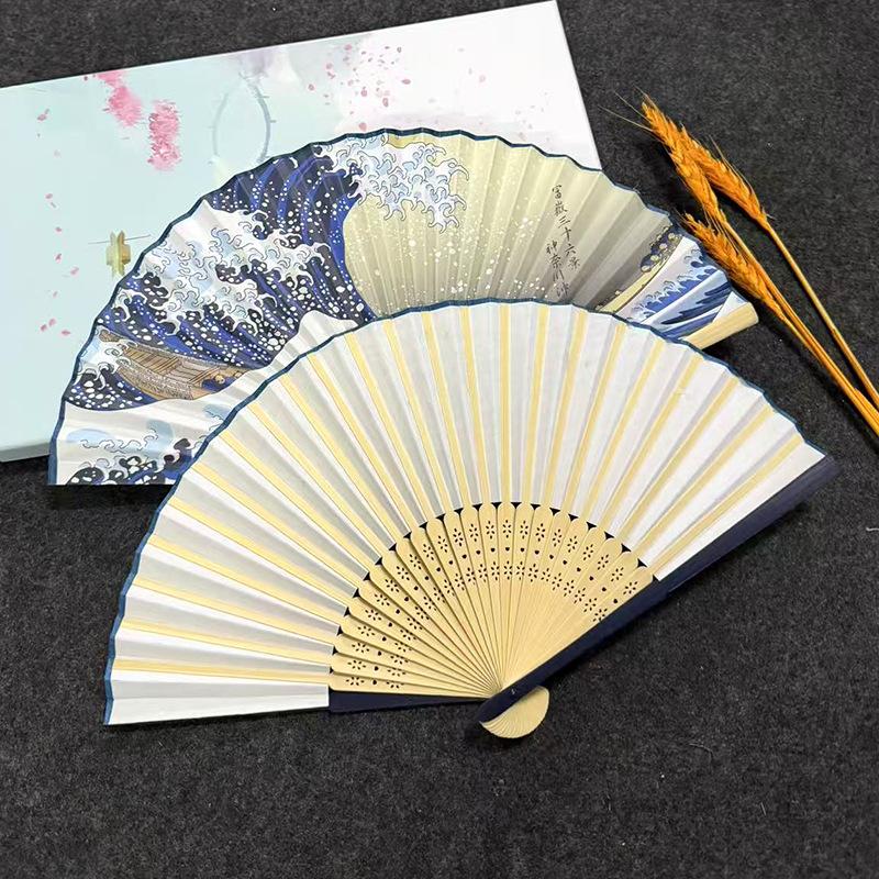 Ukiyoe Wave Bamboo Folding Fan - огляд і ціна Fan Sensu Folding
